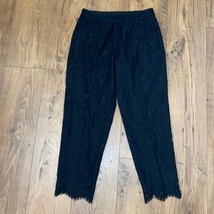 Jcrew lace pull-on ankle pants